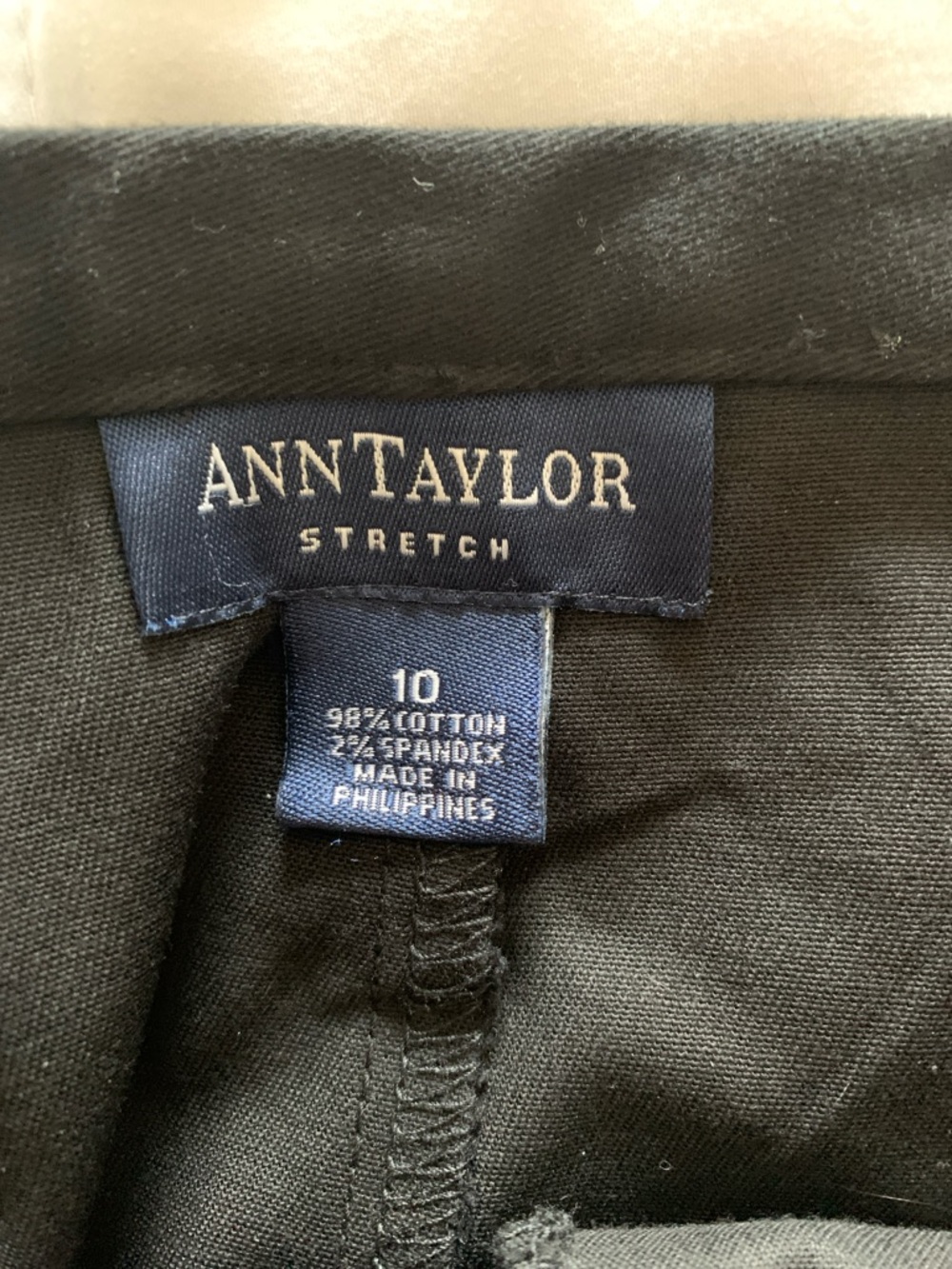 Ann Taylor Black Tailored Pencil Skirt Stretch - Picture 6 of 7